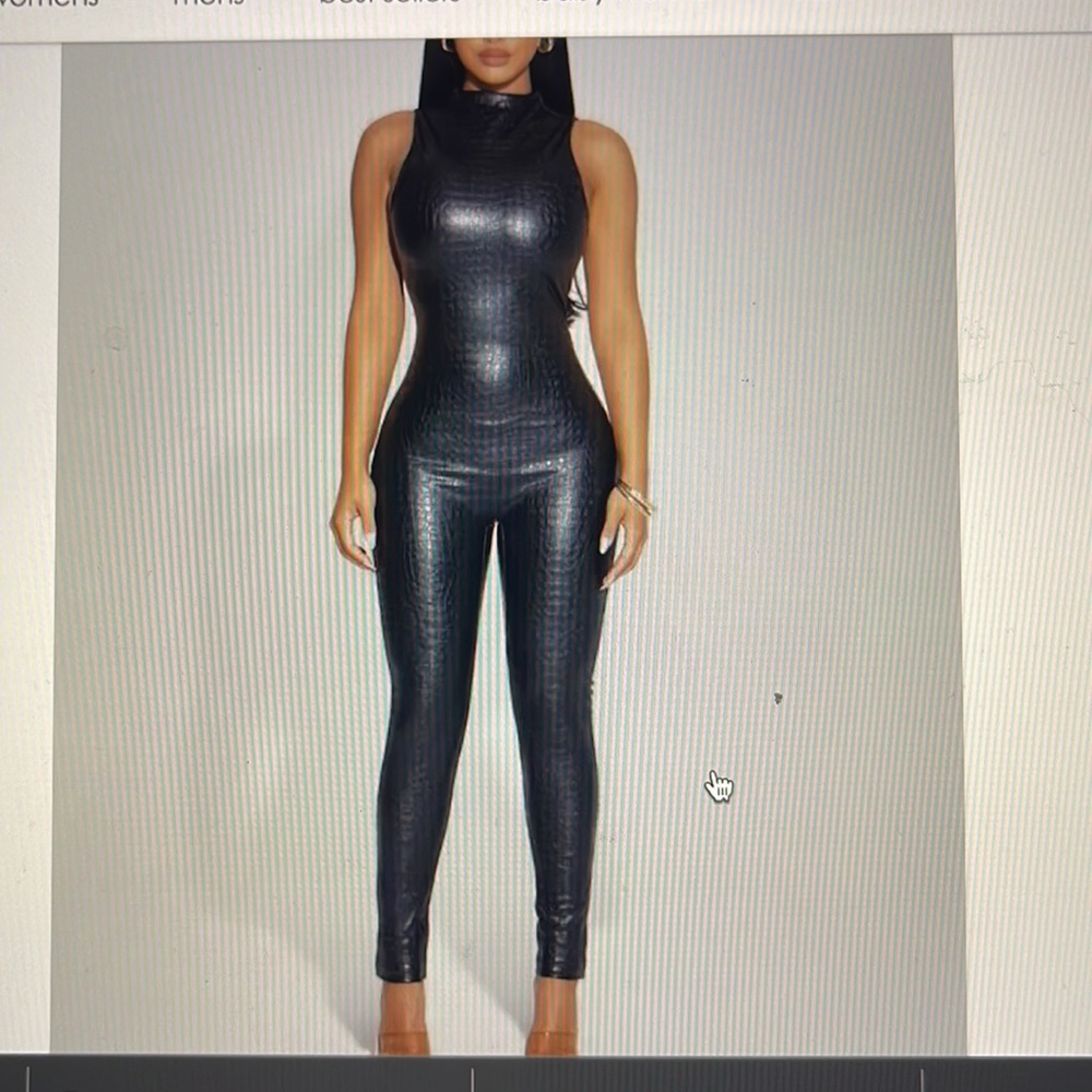 Naked wardrobe crocodile jumpsuit